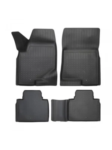 Коврики салонные (5 мест) Norplast Unidec (черные) SSANGYONG Rexton Y400 дорестайлинг (2017-2020)