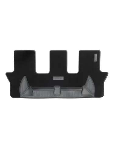 Коврики салонные комбинированные (3 ряд, 7 мест) Unidec (черные) Hyundai Santa Fe 5 MX5 (2022-2025)