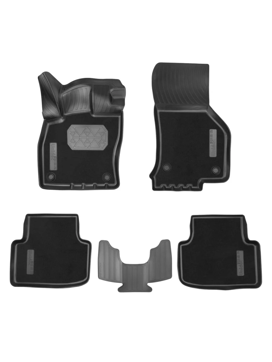 Коврики салонные комбинированные Unidec Cupra Formentor 1 (2020-2025) (черные)  в Перми Пермском крае