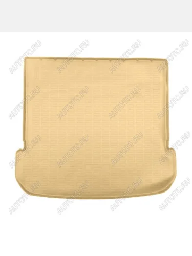 Коврик багажника (полиуретан, сложенный 3 ряд) Norplast Unidec (бежевый) Chery Tiggo 9 дорестайлинг (2023-2024)