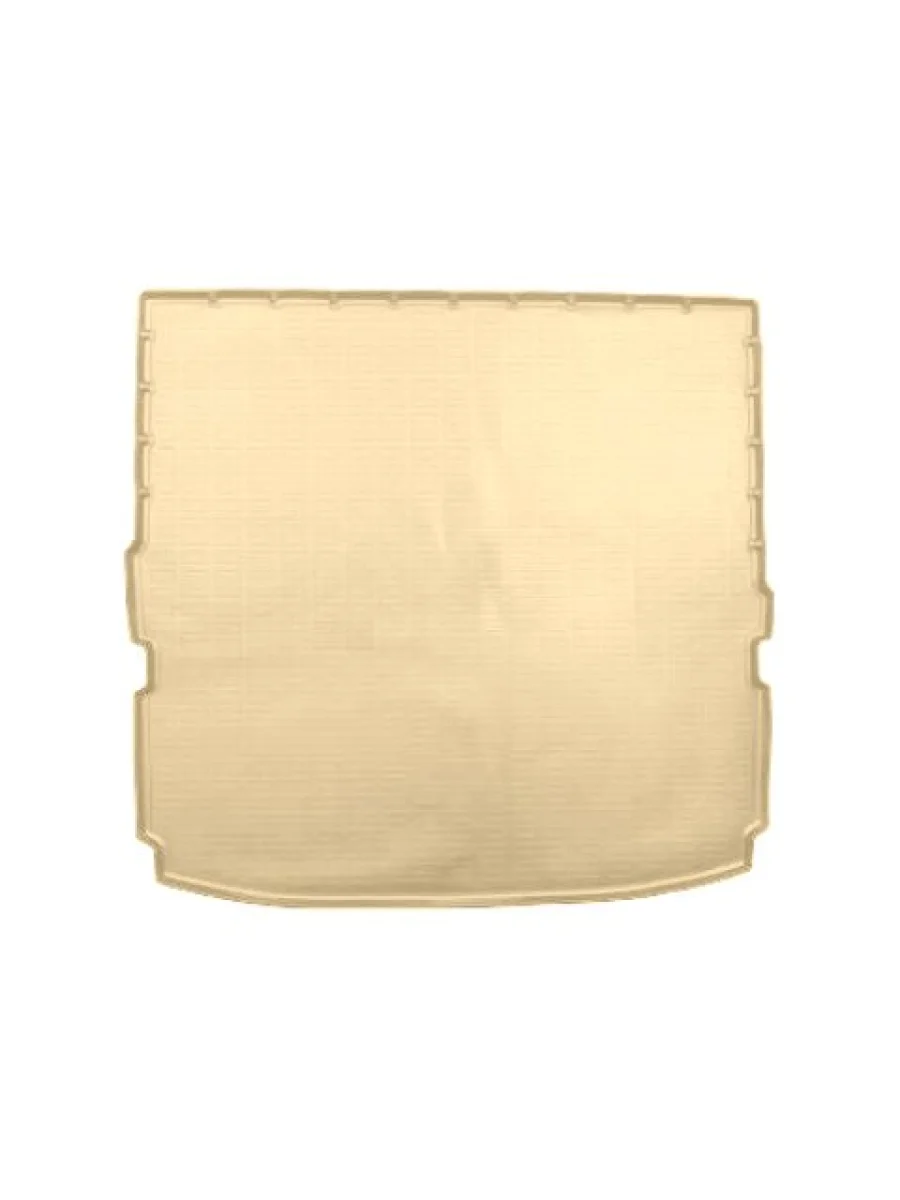 Коврик багажника (полиуретан, сложенный 3 ряд) Norplast Unidec SSANGYONG Rexton Y400 дорестайлинг (2017-2020) (бежевый)  с доставкой в г. Пермь