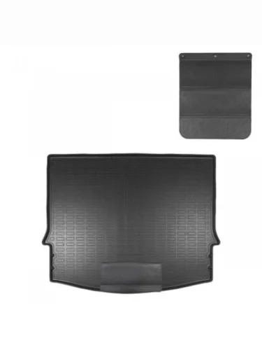 Коврик в багажное отделение с защитным фартуком Norplast Unidec (черный) Haval Jolion дорестайлинг (2020-2024)