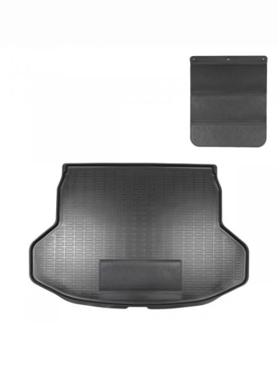 Коврик в багажное отделение с защитным фартуком Norplast Unidec Changan CS55 Plus (2021-2025) (черный)  в Перми Пермском крае