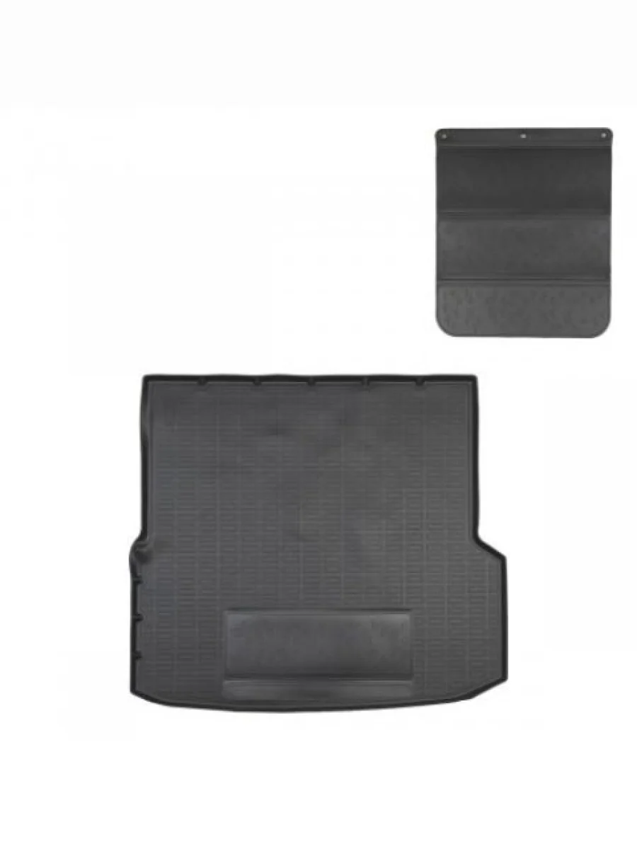Коврик в багажное отделение с защитным фартуком Norplast Unidec Geely Monjaro (2022-2025) (черный)  в Самаре Самарской области