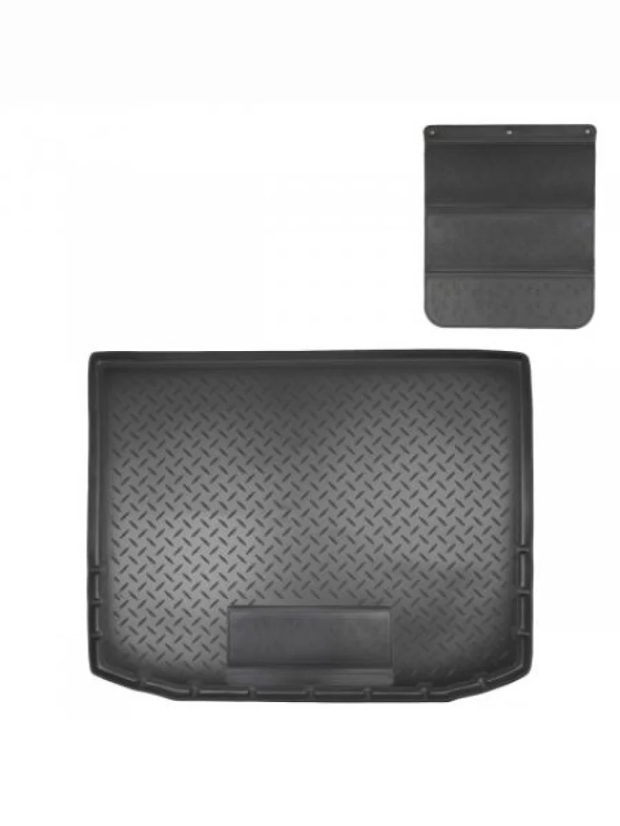 Коврик в багажное отделение с защитным фартуком Norplast Unidec Mitsubishi ASX дорестайлинг (2010-2012) (черный)  в Керчи Республика Крым