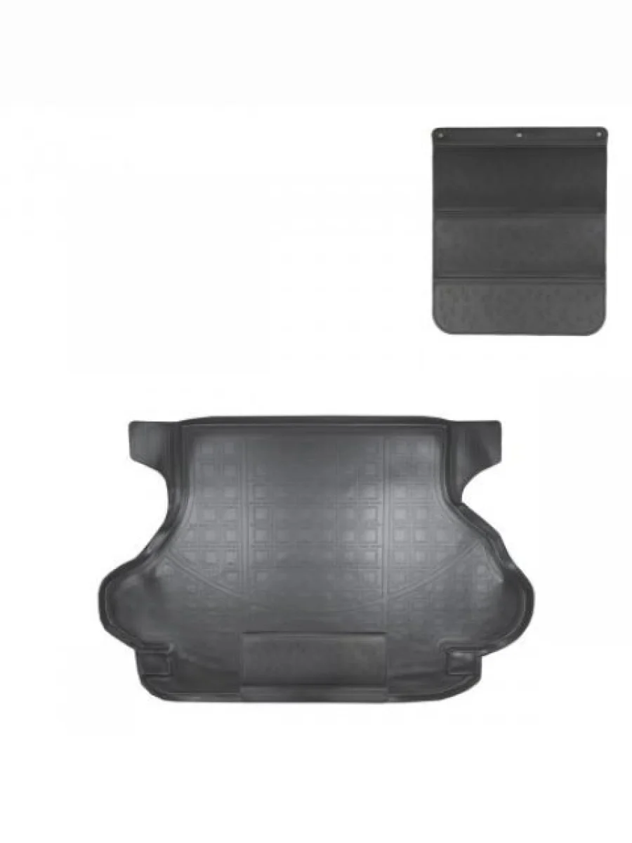 Коврик в багажное отделение с защитным фартуком Norplast Unidec Honda CR-V RD1,RD2,RD3 рестайлинг (1999-2001) (черный)  в Самаре Самарской области