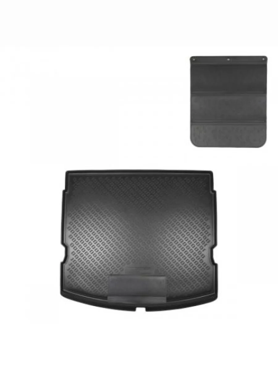 Коврики в багажное отделение с защитным фартуком (Grandtour) Norplast Unidec Renault Megane универсал  дорестайлинг (2016-2025) (черный)  в Керчи Республика Крым