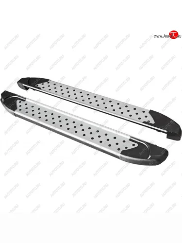 ПОРОГИ«БУМЕР I»  алюм. С РЕЗИНКОЙ 2123 «Шеви»   0279