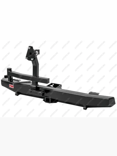 Бампер РИФ силовой задний УАЗ Хантер с квадратом под фаркоп, калиткой и подсветкой номера, лифт 65 мм  rif469-22120-stop