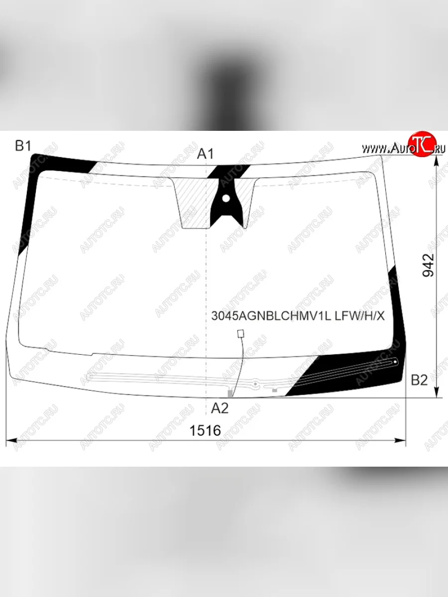 Стекло лобовое (Обогрев щеток Камера Датчик дождя) SsangYong Rexton 20- XYG 3045AGNBLCHMV1L LFW/H/X  в Керчи Республика Крым
