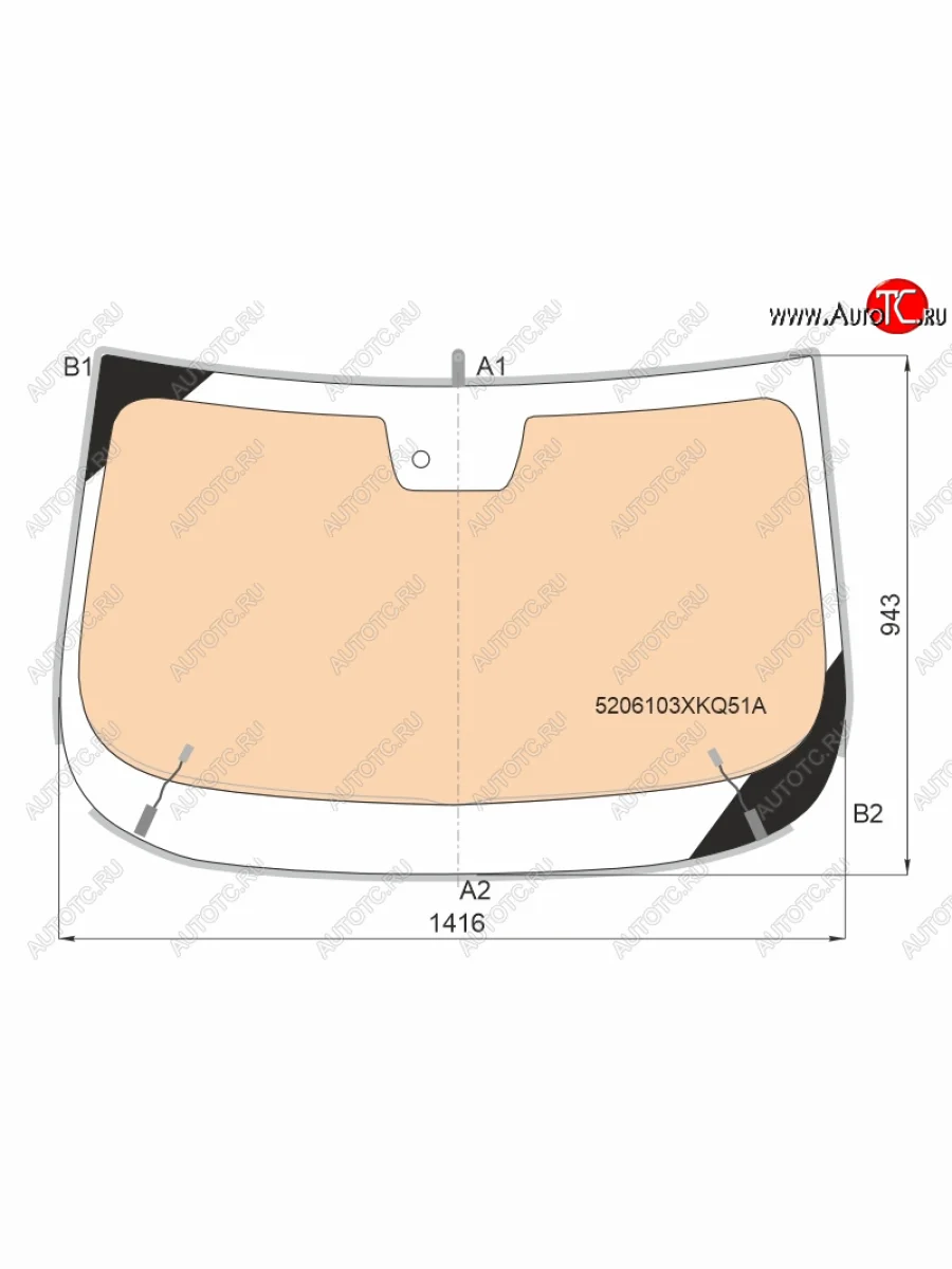 Стекло лобовое (обогрев полный, датчик дождя, молдинг, круглый датчик дождя) FUYAO Haval F7x рестайлинг (2022-2024) (зеленое)  в Керчи Республика Крым
