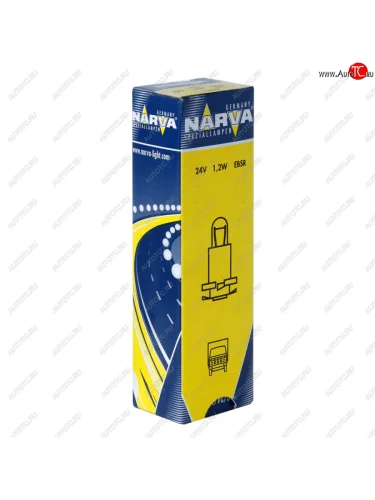 Лампа 24V 1.2W EBSR4 желтый патрон Plastic Base NARVA NARVA 170223000