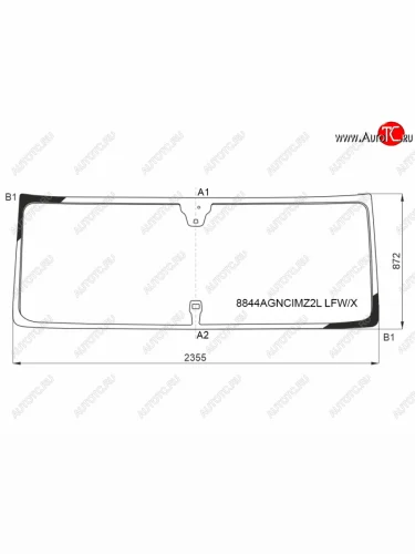 Стекло лобовое (камера, датчик дождя) XYG (зеленое) Volvo FH  13 (2013-2025)