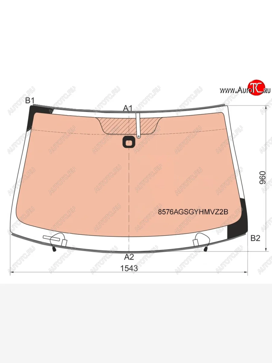 Стекло лобовое (обогрев полный, датчик дождя, молдинг) FUYAO Volkswagen Touareg 1 GP рестайлинг (2006-2010) (зеленое)  в Самаре Самарской области