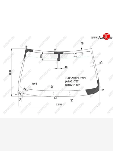 Стекло лобовое Lexus IS 05-16 XYG IS-05-VCP LFW/X