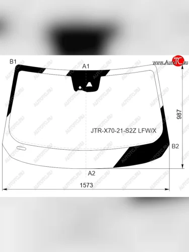 Стекло лобовое (Камера Датчик дождя) Jetour X70 Plus 20- XYG JTR-X70-21-S2Z LFW/X