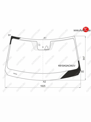 Стекло лобовое (камера, датчик дождя, проекция) (Coupe) FUYAO (зеленое) Hyundai Palisade  LX2 (2018-2022)