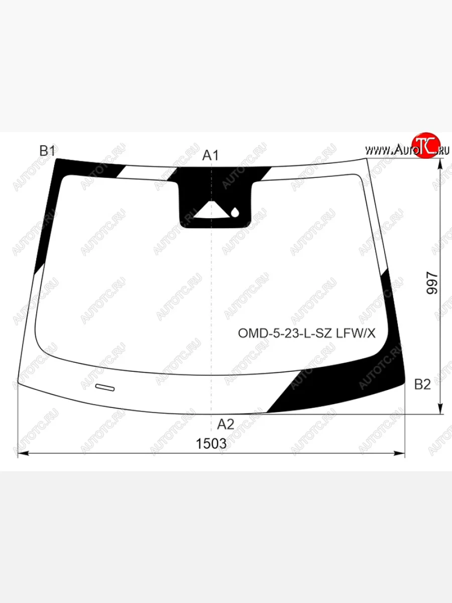 Стекло лобовое (камера, датчик дождя) XYG  Omoda C5 (2021-2025) (зеленое)  в Воронеже Воронежской области