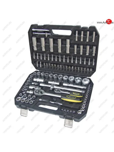 Набор головок торцевых,бит и бит-головок 14,12 6-ти гранных 108 предметов ЭВРИКА ЭВРИКА er-80108