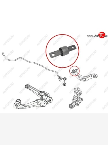 Сайлентблок Honda Civic 05-15  Civic USA 05-08 SAT ST-52390-SNA-A00-B1