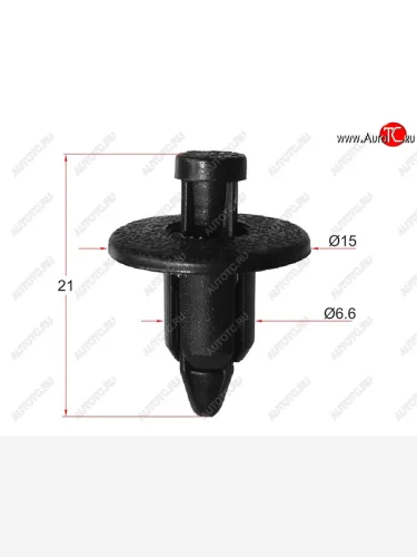 Клипса GM/LEXUS/MITSUBISHI/SUBARU/SUZUKI/TOYOTA (1 шт.) SAT ST-KJ-034, stkj034 SAT ST-KJ-034