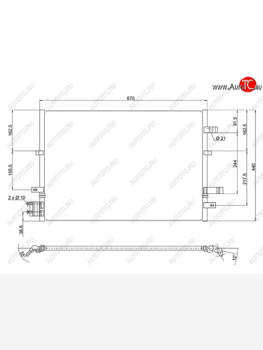 Радиатор кондиционера FORD MONDEO 00-07 SAT ST-FD29-394-A0