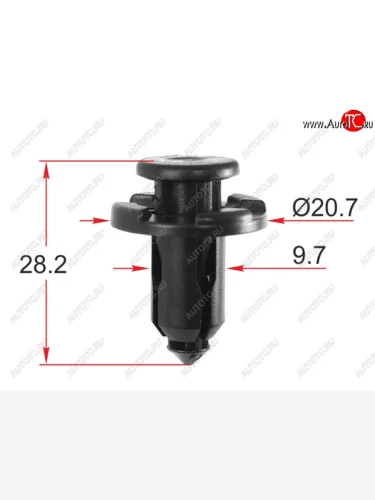 Клипса крепежная SUBARU (1 шт.) SAT ST-KJ-1574