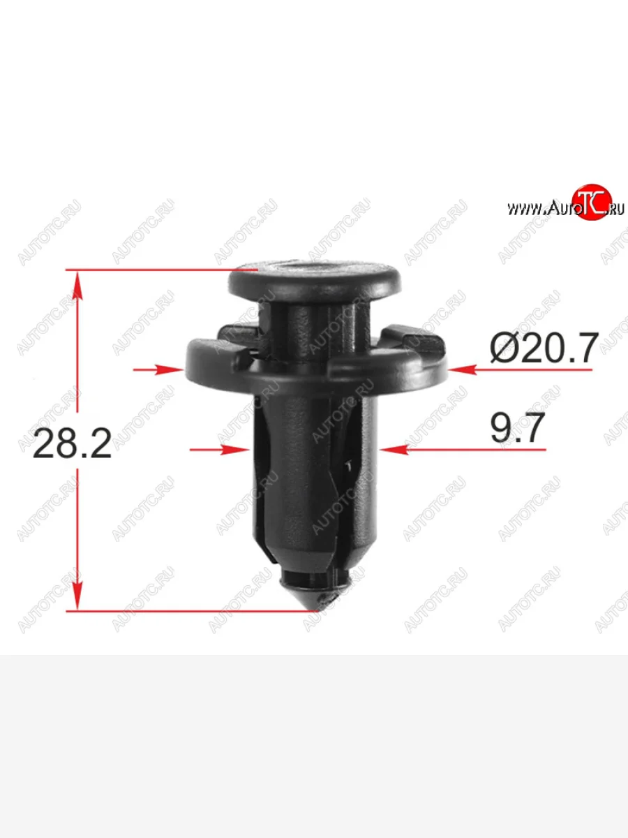 Клипса крепежная SUBARU (1 шт.) SAT ST-KJ-1574  в Самаре Самарской области