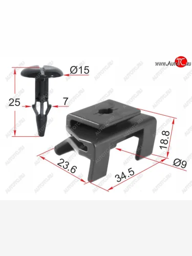 Клипса крепежная TOYOTALEXUS (1 шт.) со шплинтом SAT ST-KJ-2456