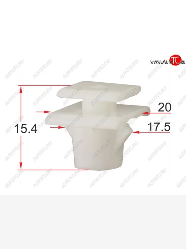 Клипса крепления накладки порога HONDA CR-V 02-15 (1 шт.) SAT ST-KJ-2439