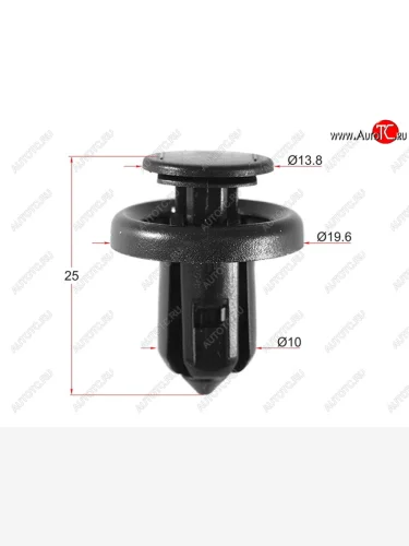 Клипса защита бампера HONDA (1 шт.) SAT ST-M10596