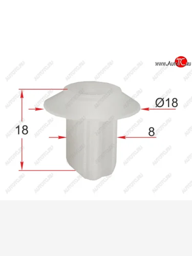 Клипса под винт FORD (1 шт.) SAT ST-M12352