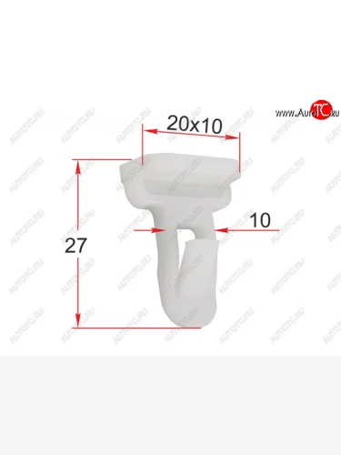 Клипса молдинга TOYOTA  LEXUS (1 шт.) SAT ST-M12202