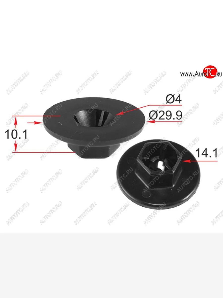 Гайка пластиковая HYUNDAIKIA (1 шт.) SAT ST-M12474  в Самаре Самарской области