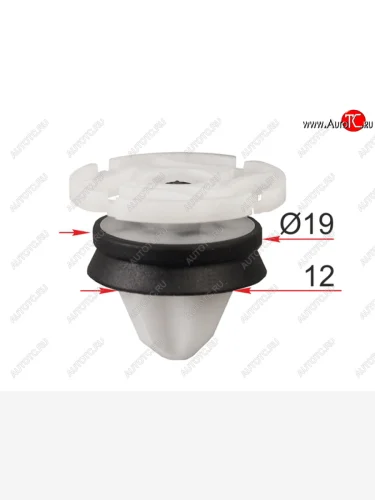 Клипса обшивки двери RENAULTPEUGEOTCITROEN (1 шт.) SAT ST-M12415