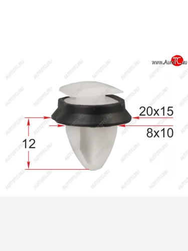 Клипса молдинга кузова CITROENFIAT (1 шт.) SAT ST-M12412