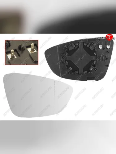 Правое полотно зеркала (с обогревом) SAT Volkswagen Passat B7 седан (2010-2015)