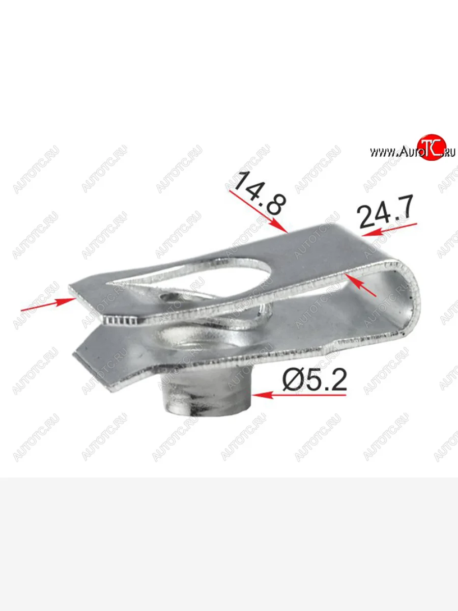 Зажим металлический под болт GM (1 шт.) SAT ST-M12645  в Самаре Самарской области