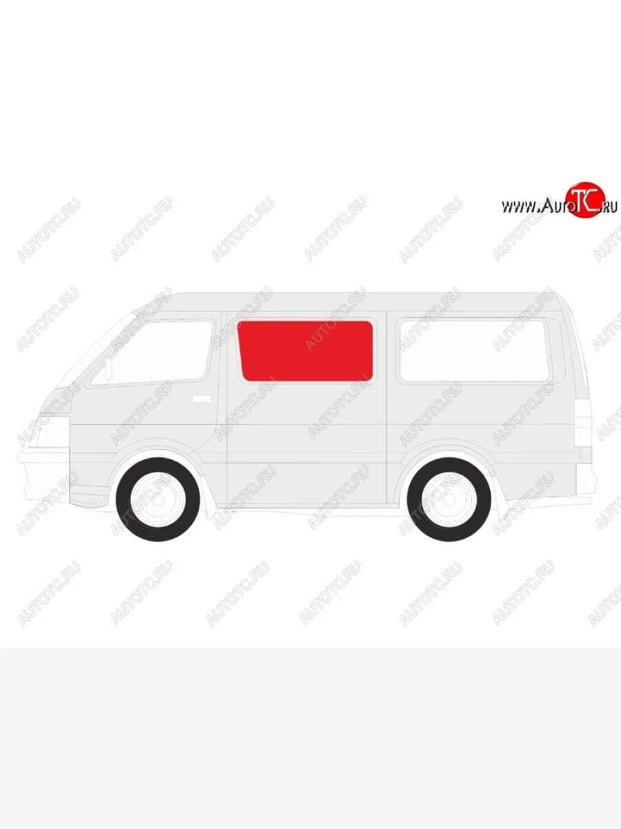 Стекло кузова боковое (не опускное) (Слева Цвет зеленый) Nissan Primastar 02-14  Opel Vivaro 01-14 XYG TRAFIC-01 SF/LH/X  в Воронеже Воронежской области