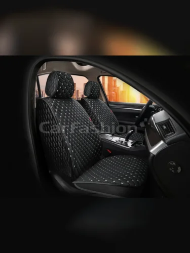 Накидка на сиденье велюр черно-белая (4 предм.) (2шт.) Sultan Front CARFASHION CARFASHION 26198
