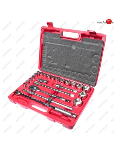 Набор головок торцевых 12 6-ти гранных 10-32мм 24 предмета в кейсе JTC JTC TOOLS CO., LTD jtc-h424b