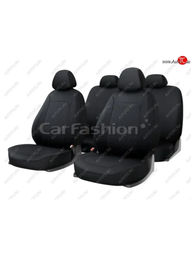 Авточехлы универсальные полиэстер черные (11 предм.) Cross CARFASHION CARFASHION 10127