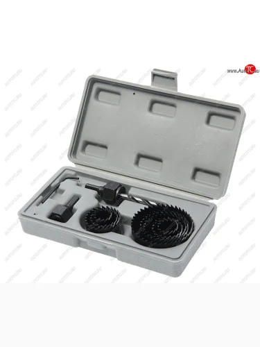 Набор коронок по дереву 19.0-64.0мм (8шт.) КУРС КУРС 36736