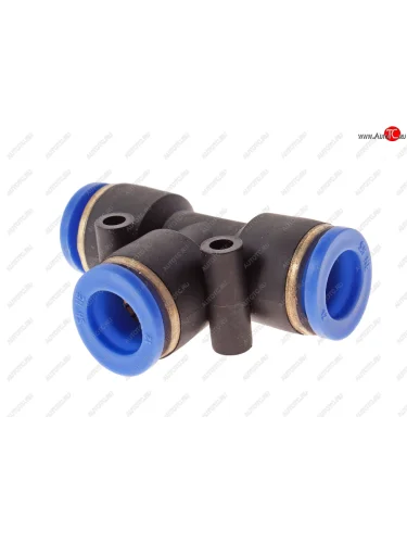 Соединитель трубки ПВХ,полиамид d=12мм тройник пластик NO NAME put12