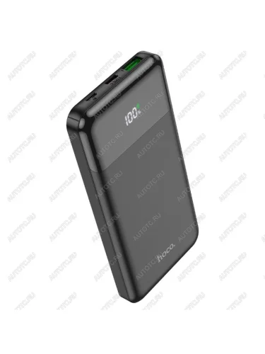 Аккумулятор внешний 10000мАч для зарядки мобильных устройств HOCO HOCO j102 black