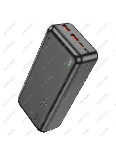 Аккумулятор внешний 30000мАч для зарядки мобильных устройств HOCO HOCO j101b black