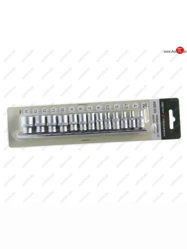 Набор головок торцевых 14 04-14мм 6-ти гранных на планке ДЕЛО ТЕХНИКИ ДЕЛО ТЕХНИКИ 600113