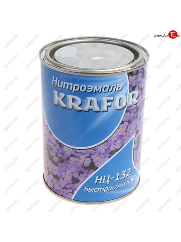 Краска черная 700г НЦ-132 KRAFOR KRAFOR 494