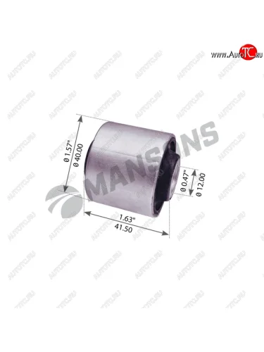 Сайлентблок RENAULT Premium подвески кабины (12х40х42) MANSONS MANSONS 800.088