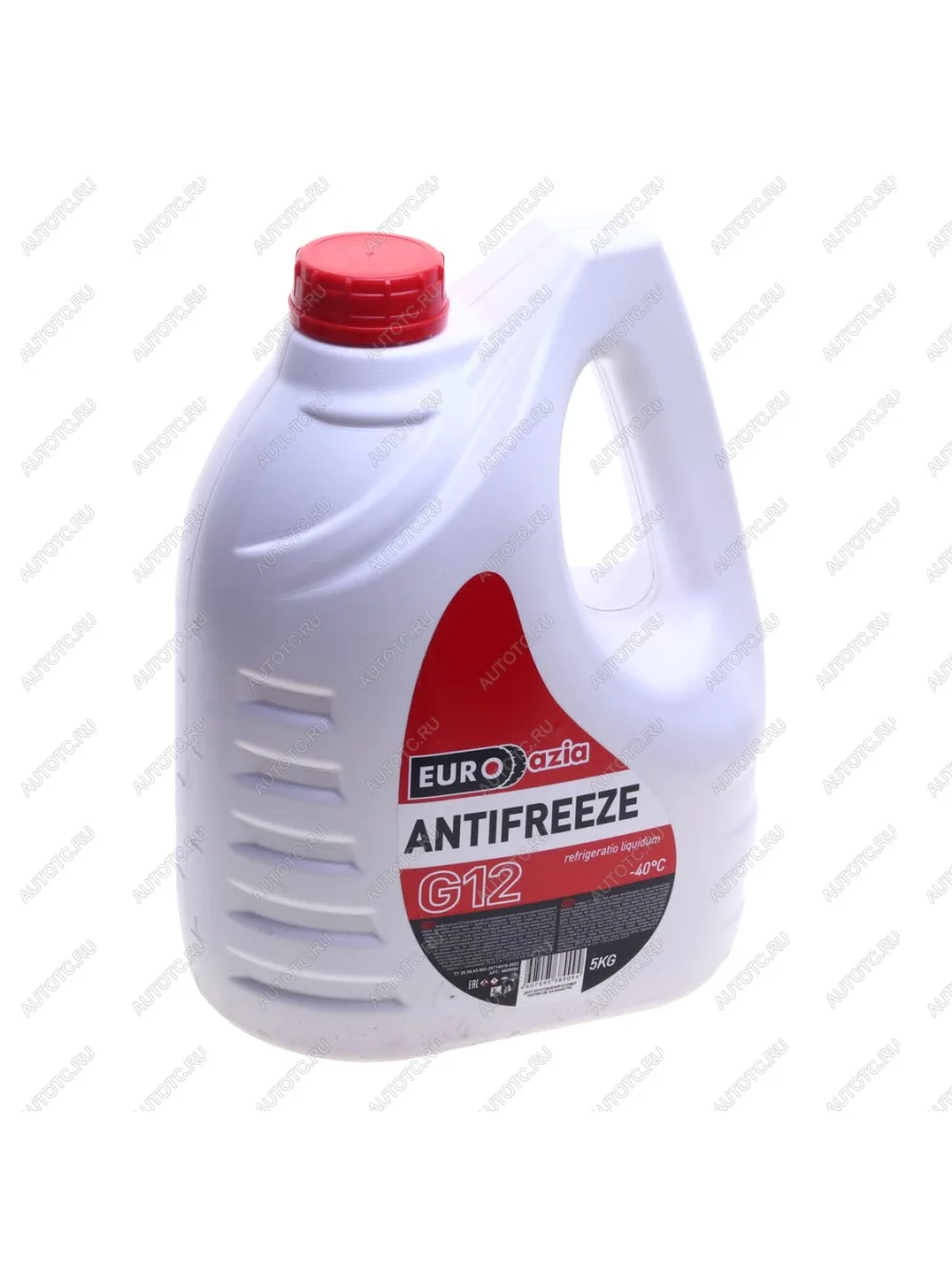 Антифриз красный -40C 5кг G12 EUROAZIA СВ-ХИМ 4609094  в Самаре Самарской области